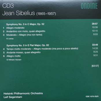 4CD/Coffret Jean Sibelius: Sibelius Complete Symphonies • Violin Concerto • Finlandia