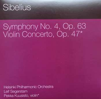 4CD/Coffret Jean Sibelius: Sibelius Complete Symphonies • Violin Concerto • Finlandia