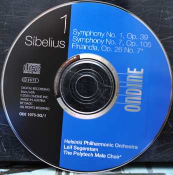 4CD/Coffret Jean Sibelius: Sibelius Complete Symphonies • Violin Concerto • Finlandia
