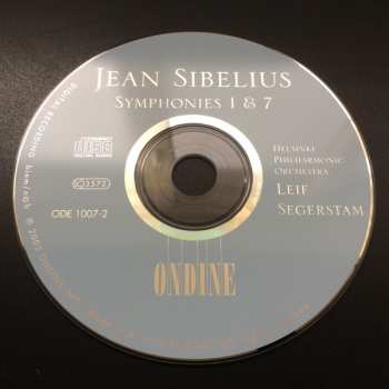 CD Jean Sibelius: Symphonies 1 & 7
