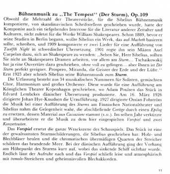 CD Göteborgs Symfoniker: The Tempest Suites, Op.109