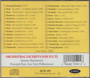 CD Jeanne Baxtresser: Orchestral Excerpts For Flute (With Spoken Commentary)