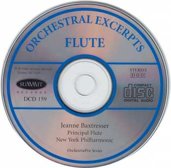 CD Jeanne Baxtresser: Orchestral Excerpts For Flute (With Spoken Commentary)