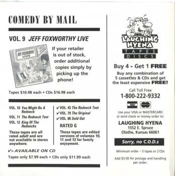 CD Jeff Foxworthy: Live (Laughing Hyena Volume 9)