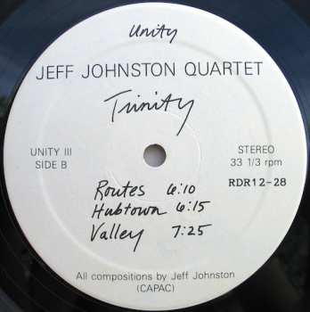 LP Jeff Johnston Quartet: Trinity