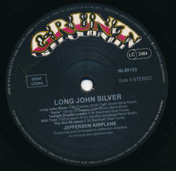 LP Jefferson Airplane: Long John Silver
