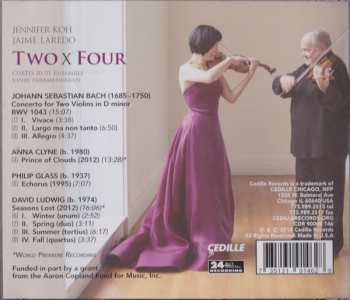 CD Johann Sebastian Bach: Two X Four