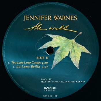 3LP/Coffret Jennifer Warnes: The Well LTD
