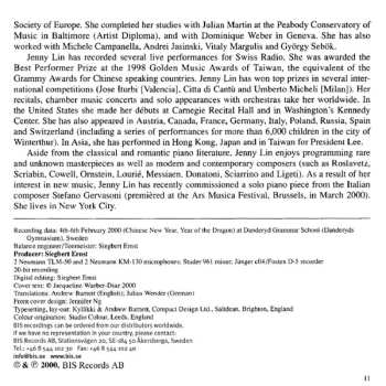 CD Jenny Lin: Chinoiserie