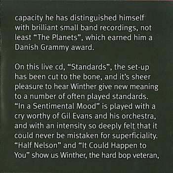 CD Jens Winther Trio: Standards