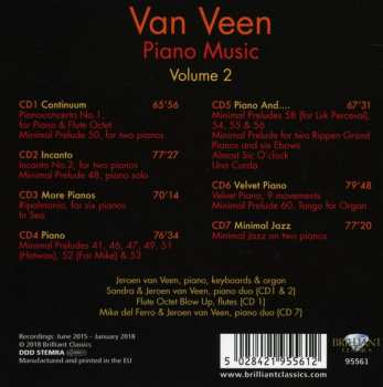 7CD/Coffret Jeroen van Veen: Piano Music Volume 2