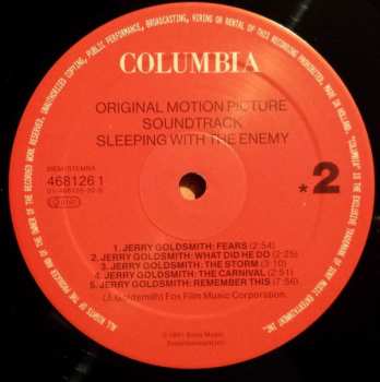LP Jerry Goldsmith: Sleeping With The Enemy (Original Motion Picture Soundtrack)