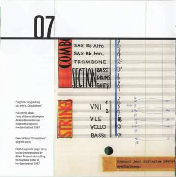 CD Jerzy Milian: Circulations