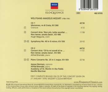2CD Sir Neville Marriner: Mozart Live 1978