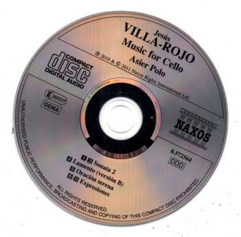 CD Asier Polo: Music For Cello: Sonata 2 • Lamento • Oración Serena • Expresiones