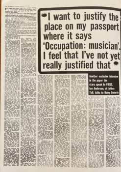 LP Jethro Tull: Too Old To Rock 'N' Roll: Too Young To Die!