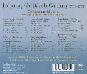 CD Johann Gottlieb Graun: Chamber Music From The Court Of Frederick The Great