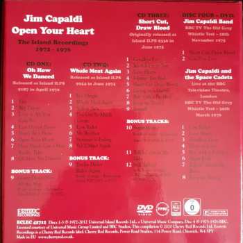 3CD/DVD/Coffret Jim Capaldi: Open Your Heart – The Island Recordings 1972-1976