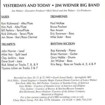 CD Jim Widner Big Band: Yesterdays & Today