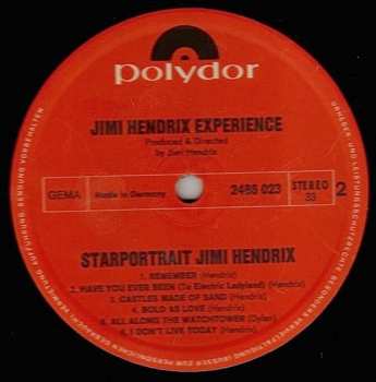 2LP/Coffret The Jimi Hendrix Experience: Starportrait Jimi Hendrix