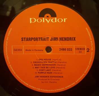 2LP/Coffret The Jimi Hendrix Experience: Starportrait Jimi Hendrix