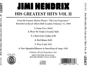 CD Jimi Hendrix: His Greatest Hits Vol. II