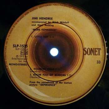 LP Jimi Hendrix: More Titles From The Original Soundtrack Of The Motion Picture "Experience" Volume Two