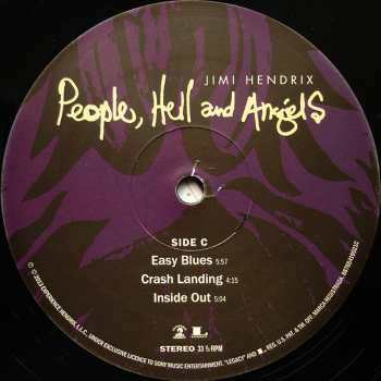 2LP Jimi Hendrix: People, Hell And Angels