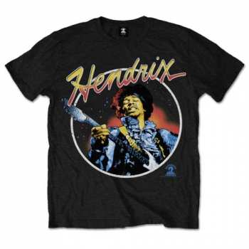 Merch Jimi Hendrix: T-shirt Script Circle 