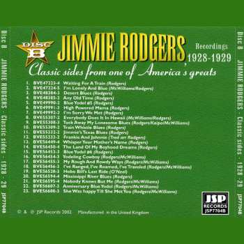5CD/Coffret Jimmie Rodgers: Recordings 1927-1933