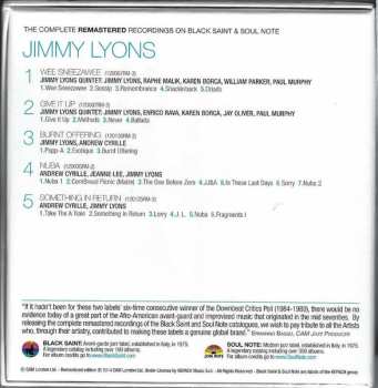 5CD/Coffret Jimmy Lyons: The Complete Remastered Recordings On Black Saint & Soul Note