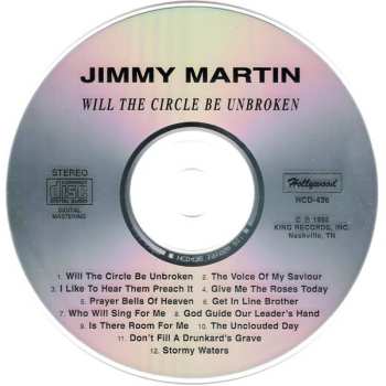 CD Jimmy Martin: Will The Circle Be Unbroken