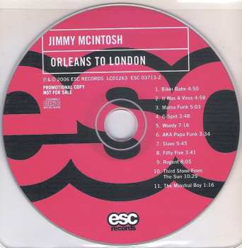 CD Jimmy McIntosh: New Orleans To London