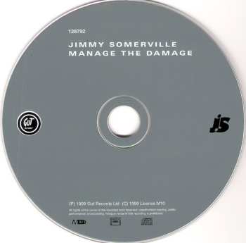 CD Jimmy Somerville: Manage The Damage