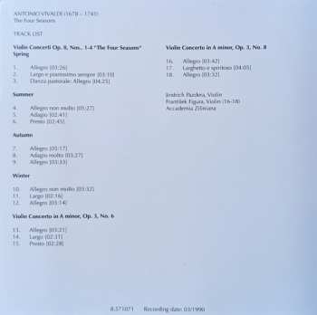 CD Accademia Ziliniana: Vivaldi - The Four Seasons