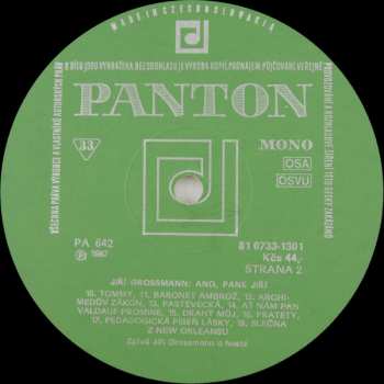 LP Jiří Grossmann: Ano, Pane Jiří