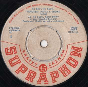 SP Jiří Suchý: Červené Údolí / Kaňonem Takhle K Večeru