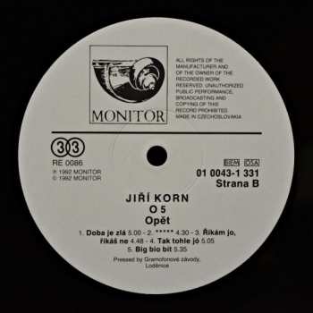 LP Jiří Korn: O 5 (Opět)