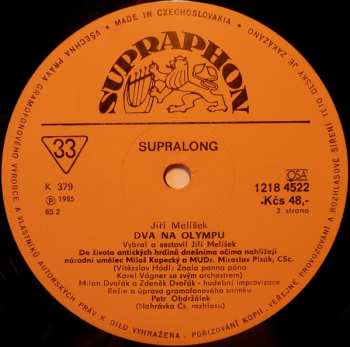 2LP Jiří Melíšek: Dva Na Olympu