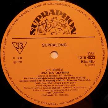 2LP Jiří Melíšek: Dva Na Olympu