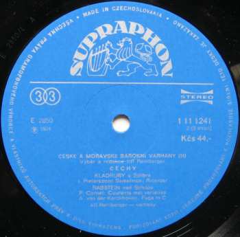 4LP/Coffret Jiří Reinberger: České A Moravské Barokní Varhany (4xLP + BOX + BOOKLET)