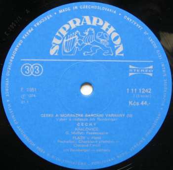 4LP/Coffret Jiří Reinberger: České A Moravské Barokní Varhany (4xLP + BOX + BOOKLET)