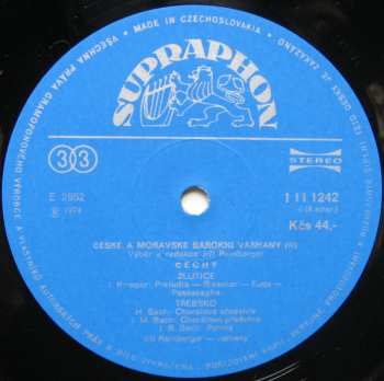 4LP/Coffret Jiří Reinberger: České A Moravské Barokní Varhany (4xLP + BOX + BOOKLET)