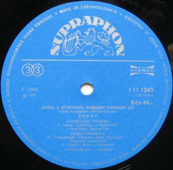4LP/Coffret Jiří Reinberger: České A Moravské Barokní Varhany (4xLP + BOX + BOOKLET)