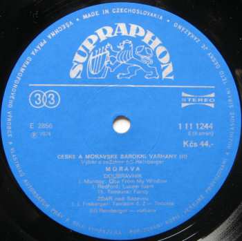 4LP/Coffret Jiří Reinberger: České A Moravské Barokní Varhany (4xLP + BOX + BOOKLET)
