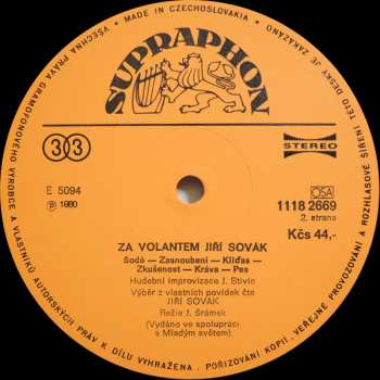 LP Jiří Sovák: Za Volantem Jiří Sovák