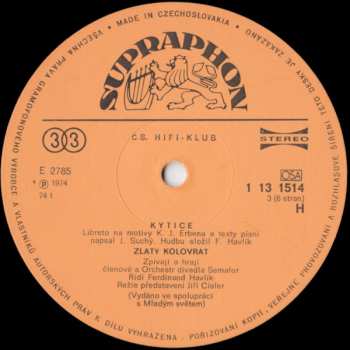 3LP/Coffret Jiří Suchý: Kytice (3xLP + BOX + BOOKLET)