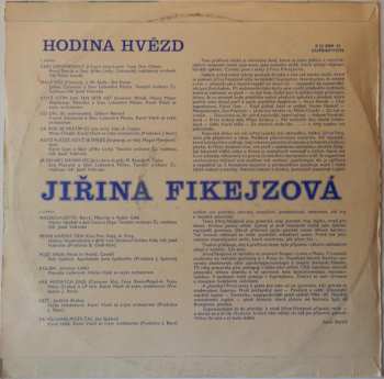 LP Jiřina Fikejzová: Hodina Hvězd (Písně S Texty Jiřiny Fikejzové)