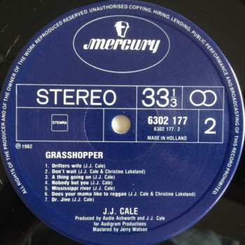 LP J.J. Cale: Grasshopper