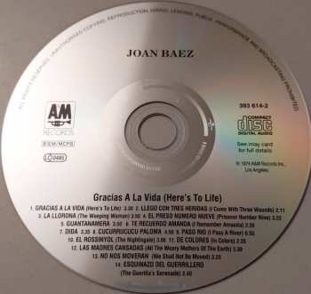 CD Joan Baez: Gracias A La Vida = Here's To Life